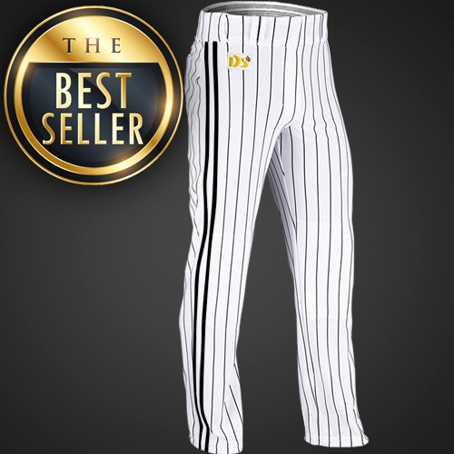 [DS] 대성 기성 야구복 유니폼 하의 LG스타일 28인치~38인치 화이트/블랙