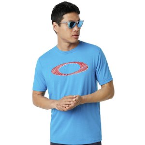 [OAKLEY] 오클리 로고 Legacy Ellipse 레가시 일립스 반팔 티셔츠 553-6HB 하와이안블루