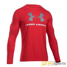 [Under Armour] 언더아머 루즈핏 UA 스포츠스타일 언더아머 로고 긴팔티셔츠 647-600 레드