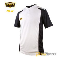 [ZETT] 제트 스포츠 하계 반팔 티셔츠 BOTK-725 화이트/블랙
