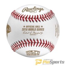 [Rawlings] 롤링스 메이저리그 2018 LA다저스 월드시리즈 우승 기념구 (보스턴 레드삭스) 야구공 큐브포함 