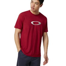 [OAKLEY] 오클리 로고 Ellipse Golf 일립스 골프 반팔 티셔츠 598-4ST 선드라이드 토마토