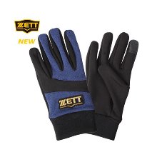 [ZETT] 제트 배색 로고 보온장갑 BGK60 네이비