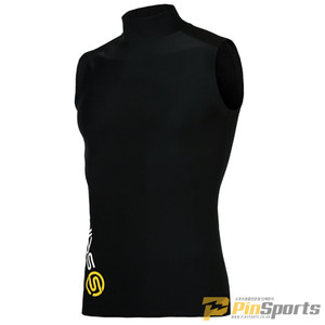 [SKINS] 스킨스 스포츠 SL172MRASV101 BLK0 기본 로고 하프넥 민소매 언더셔츠 블랙