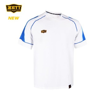 [ZETT] 제트 하계 반팔 티셔츠 BOTK-640 화이트/블루