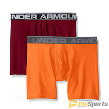 [Under Armour] 언더아머 UA 오리지널 시리즈 프린트 피티드 핏 박서 팬츠 2개입(레드+오렌지) 508-629 레드/오렌지