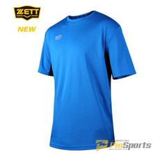 [ZETT] 제트 스포츠 라운드 하계티셔츠 BOTK-680 블루