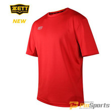 [ZETT] 제트 스포츠 라운드 하계티셔츠 BOTK-680 레드